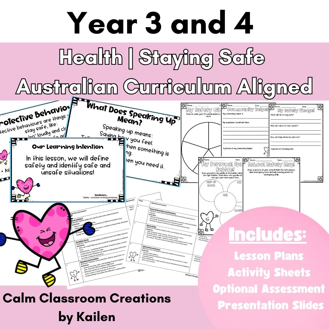Year 3 & 4 | Health | Staying Safe | Australian Curriculum Aligned