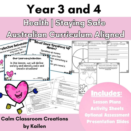 Year 3 & 4 | Health | Staying Safe | Australian Curriculum Aligned