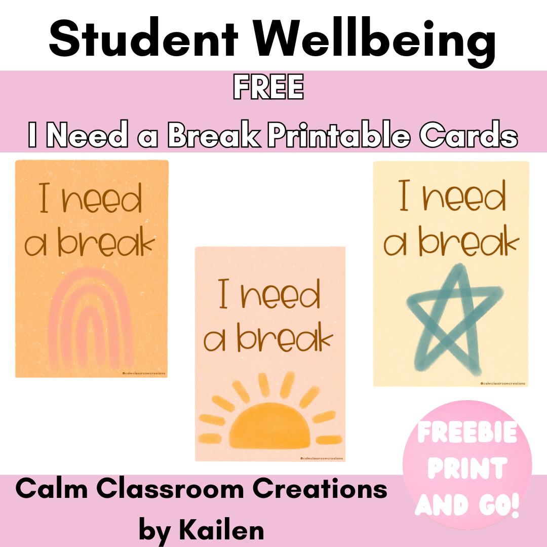 student-wellbeing-free-i-need-a-break-cards-calm-classroom-creations for Free Printable Break Cards For Students Student Wellbeing | FREE | I Need a Break Cards – Calm Classroom Creations for Free Printable Break Cards For Students