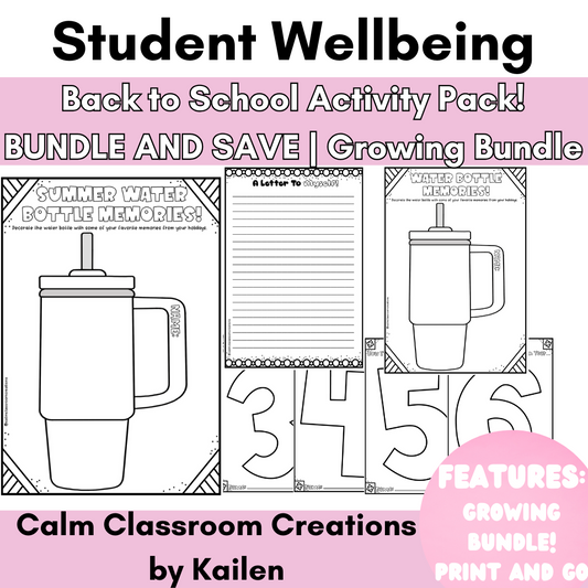 Student Wellbeing | Back To School Activity Pack | BUNDLE AND SAVE!