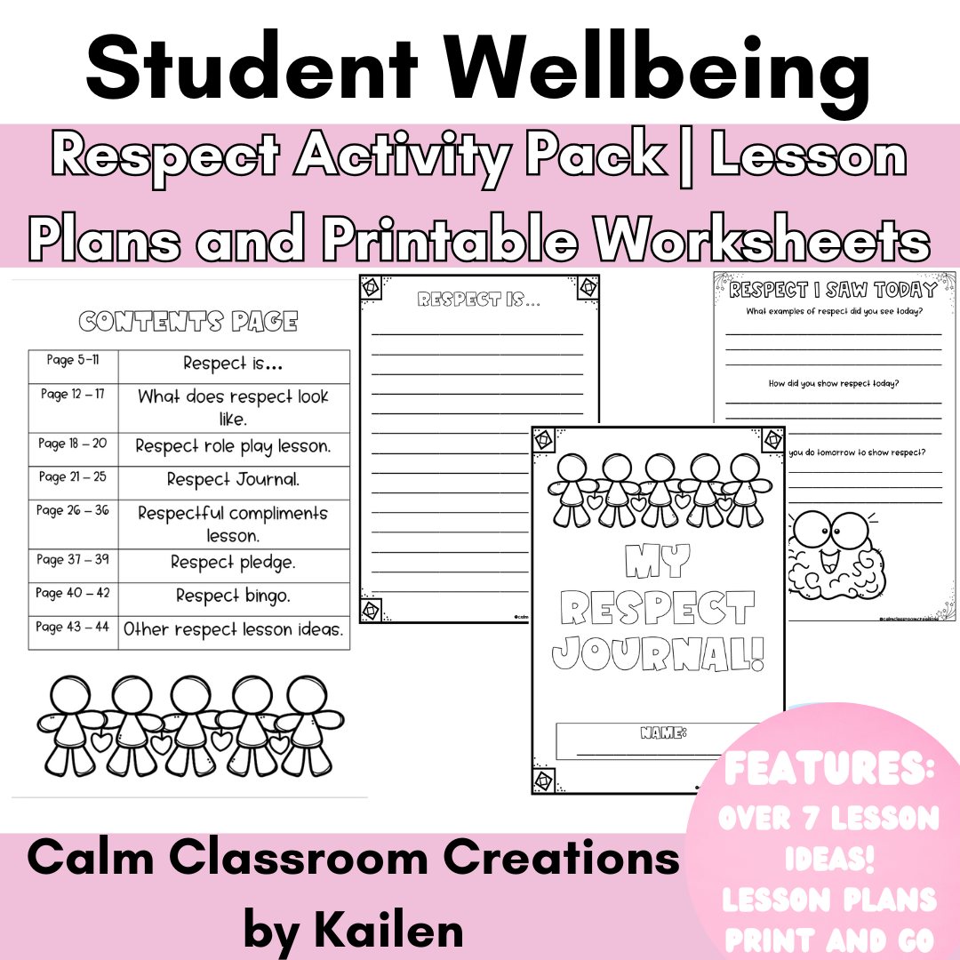 Respect Lesson Plans and Activities | Print and Go! | Student Wellbeing