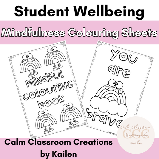 Student Wellbeing | Mindfulness Colouring Sheets