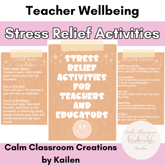 Teacher Wellbeing | Stress Relief Activities for Teachers and Educators