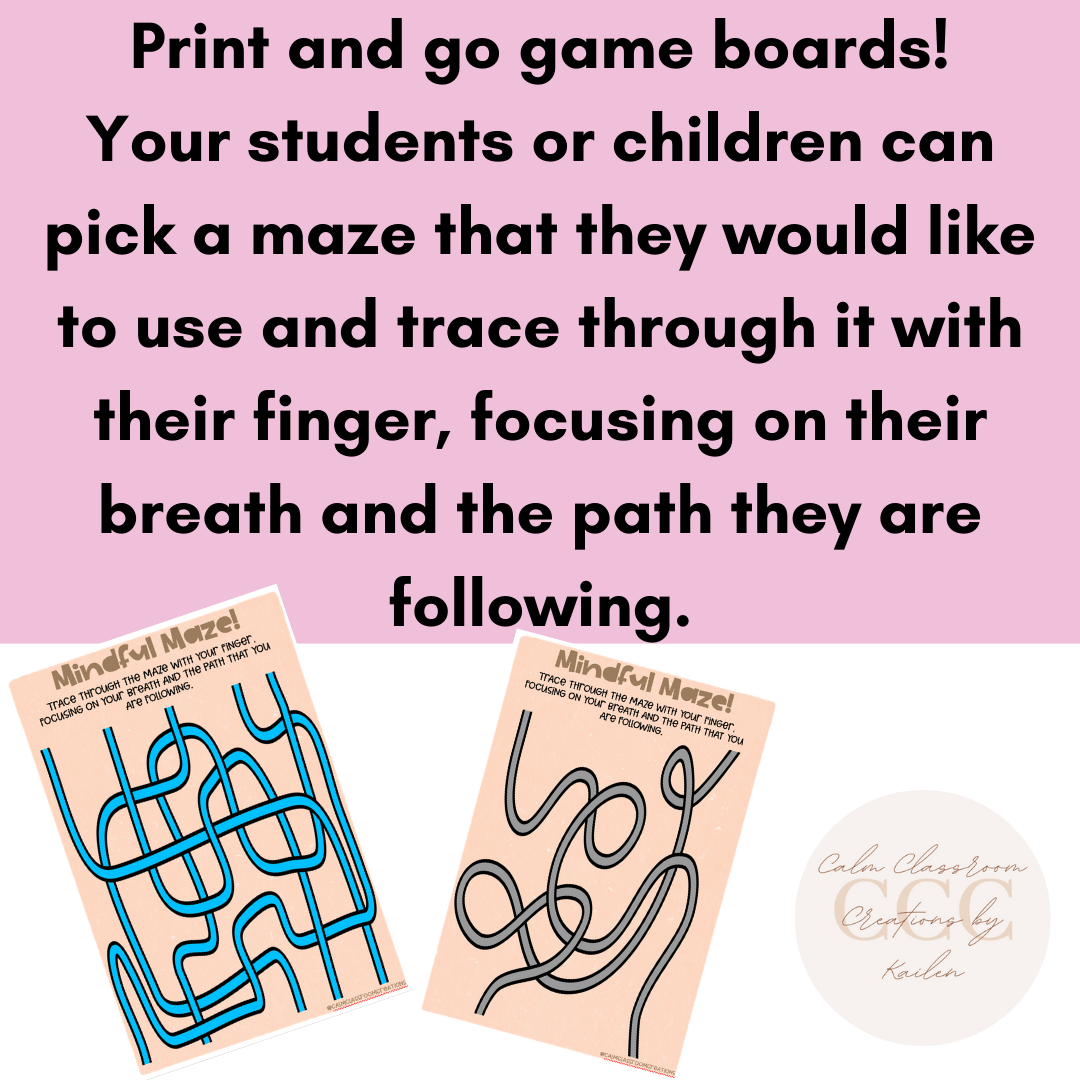 Student Wellbeing | Mindful Maze Boards