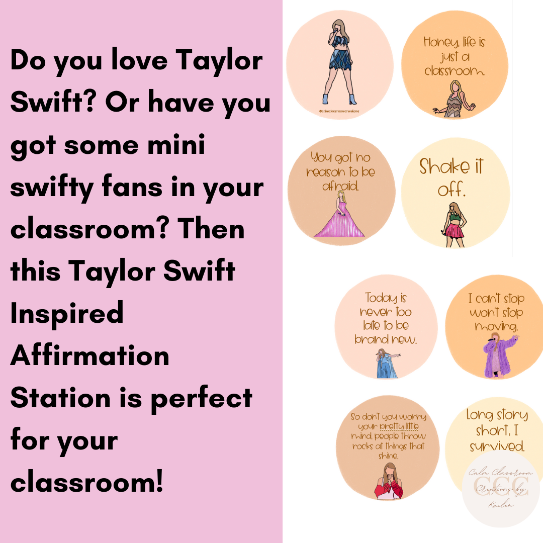 Student Wellbeing | Taylor Swift Themed Affirmation Station