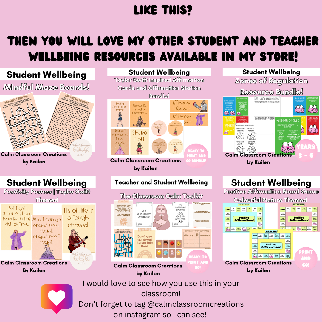 Student Wellbeing | FREE | I Need a Break Cards