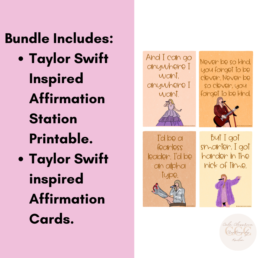 BUNDLE AND SAVE! | Taylor Swift Affirmation Station and Cards